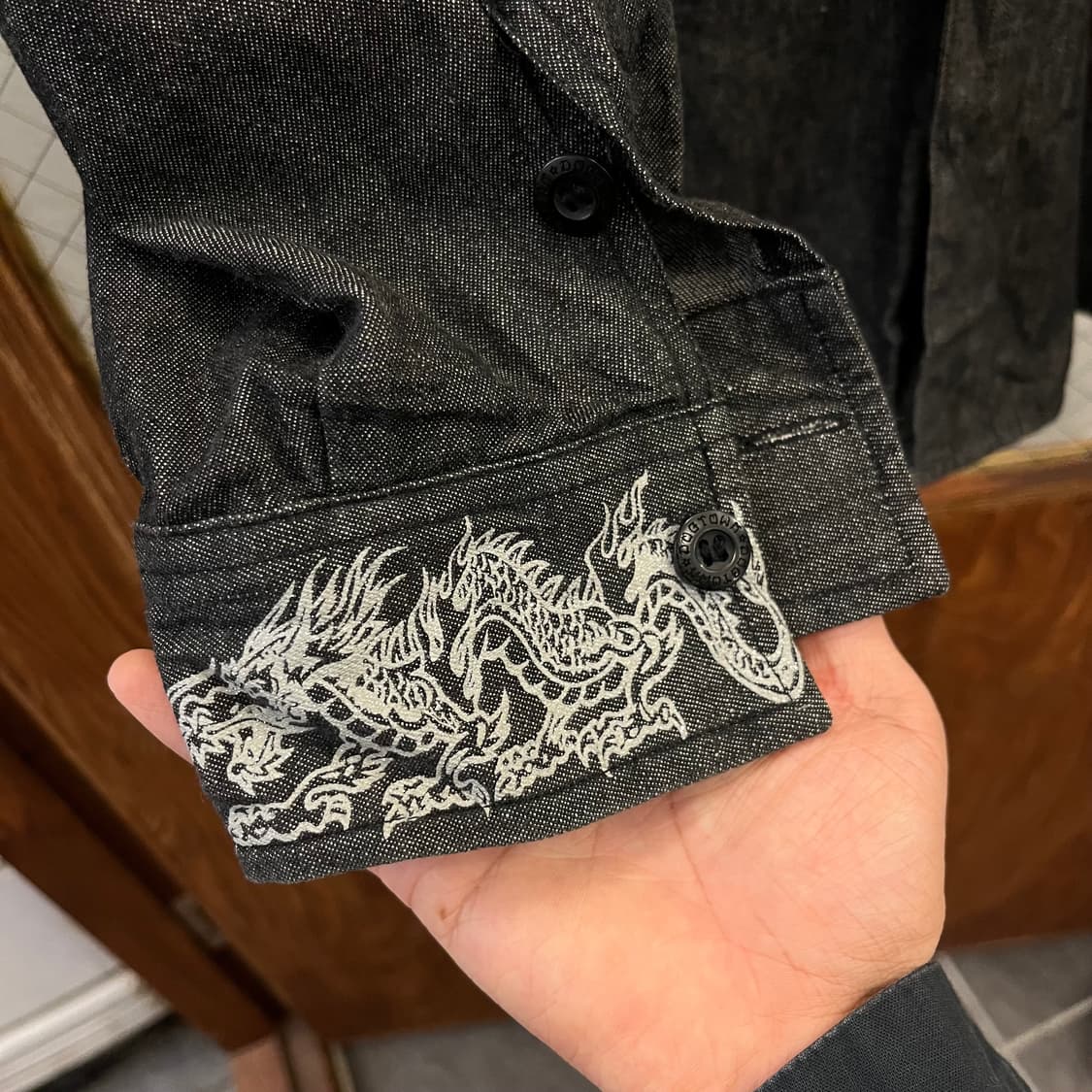 도그타운 블랙드래곤 자수 셔츠 상품이미지7