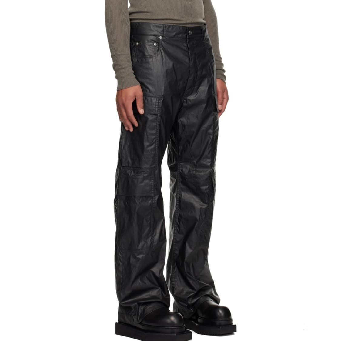 [33]릭오웬스 콘코르디안 더블 카고 팬츠/블랙 상품이미지1