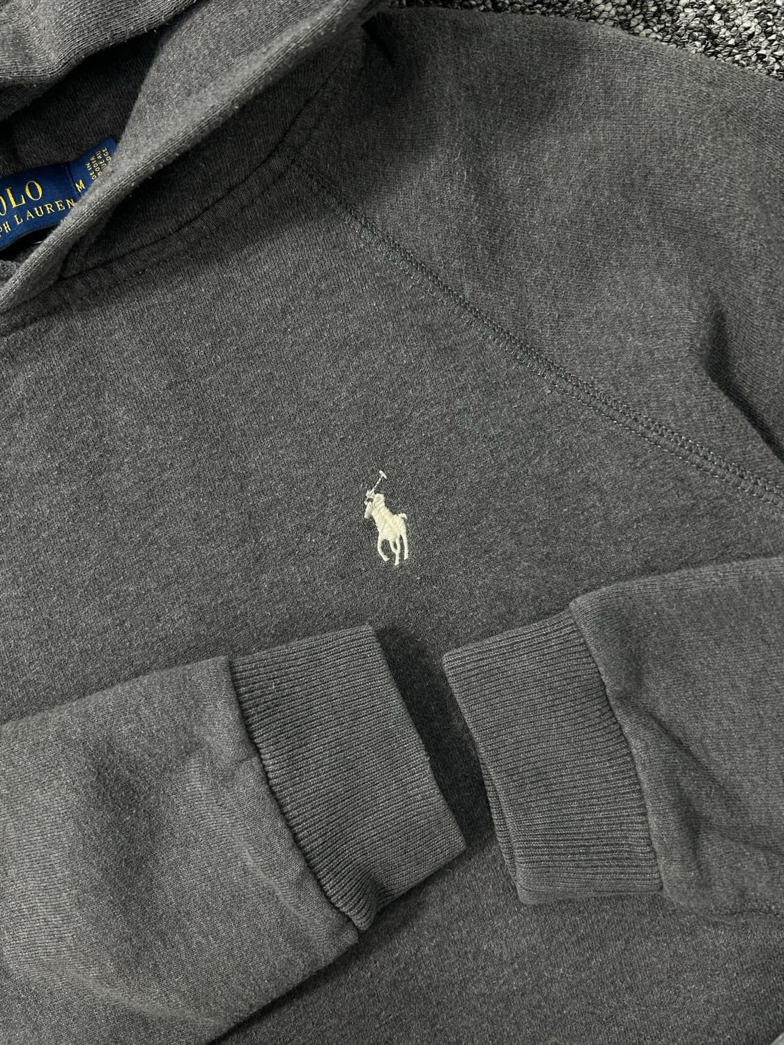 폴로 랄프로렌 딥그레이 후드티 M 상품이미지7