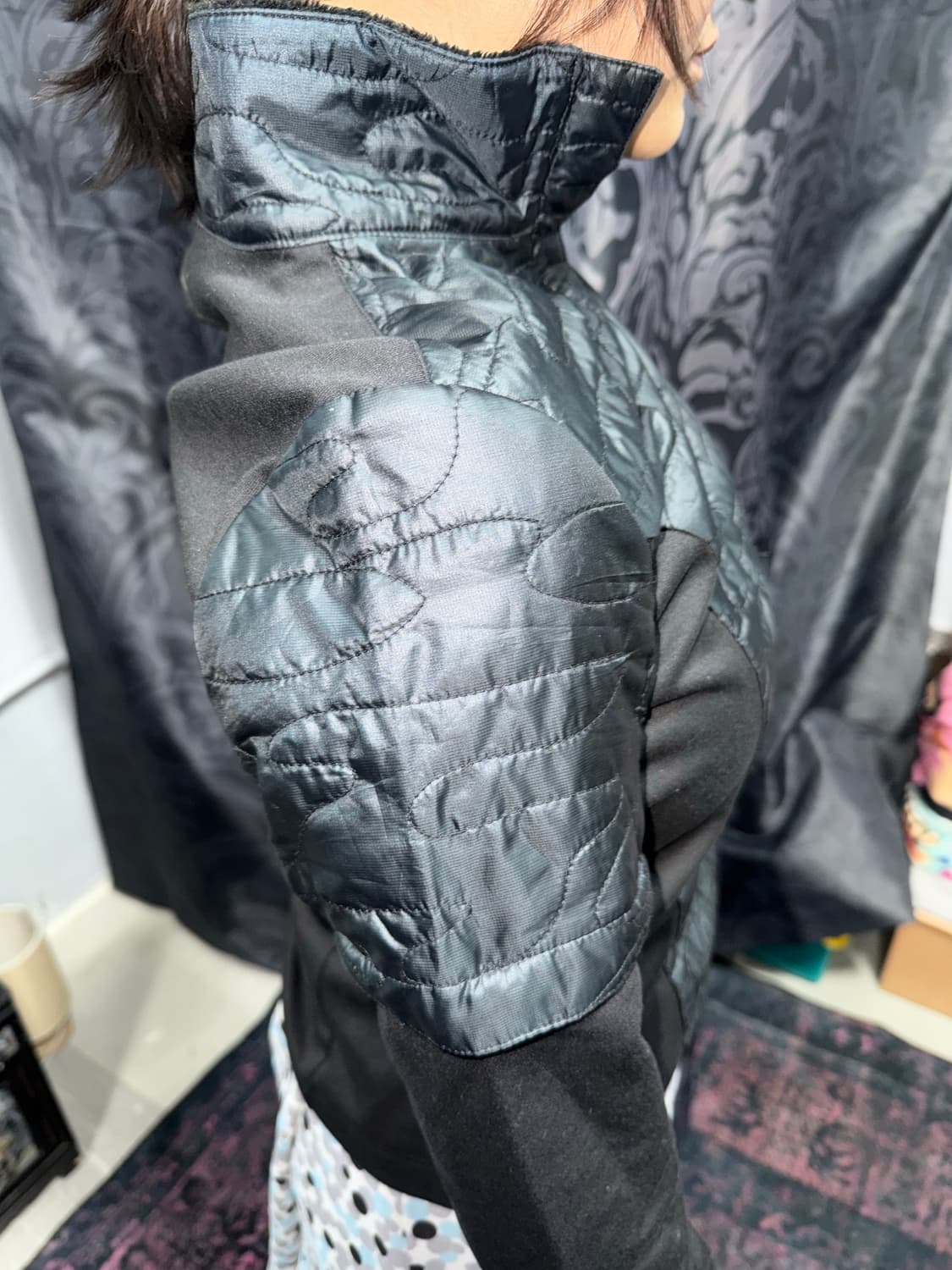 푸마 블랙 퀼팅 집업 / Y2K 스트릿 무드 추천! 상품이미지4