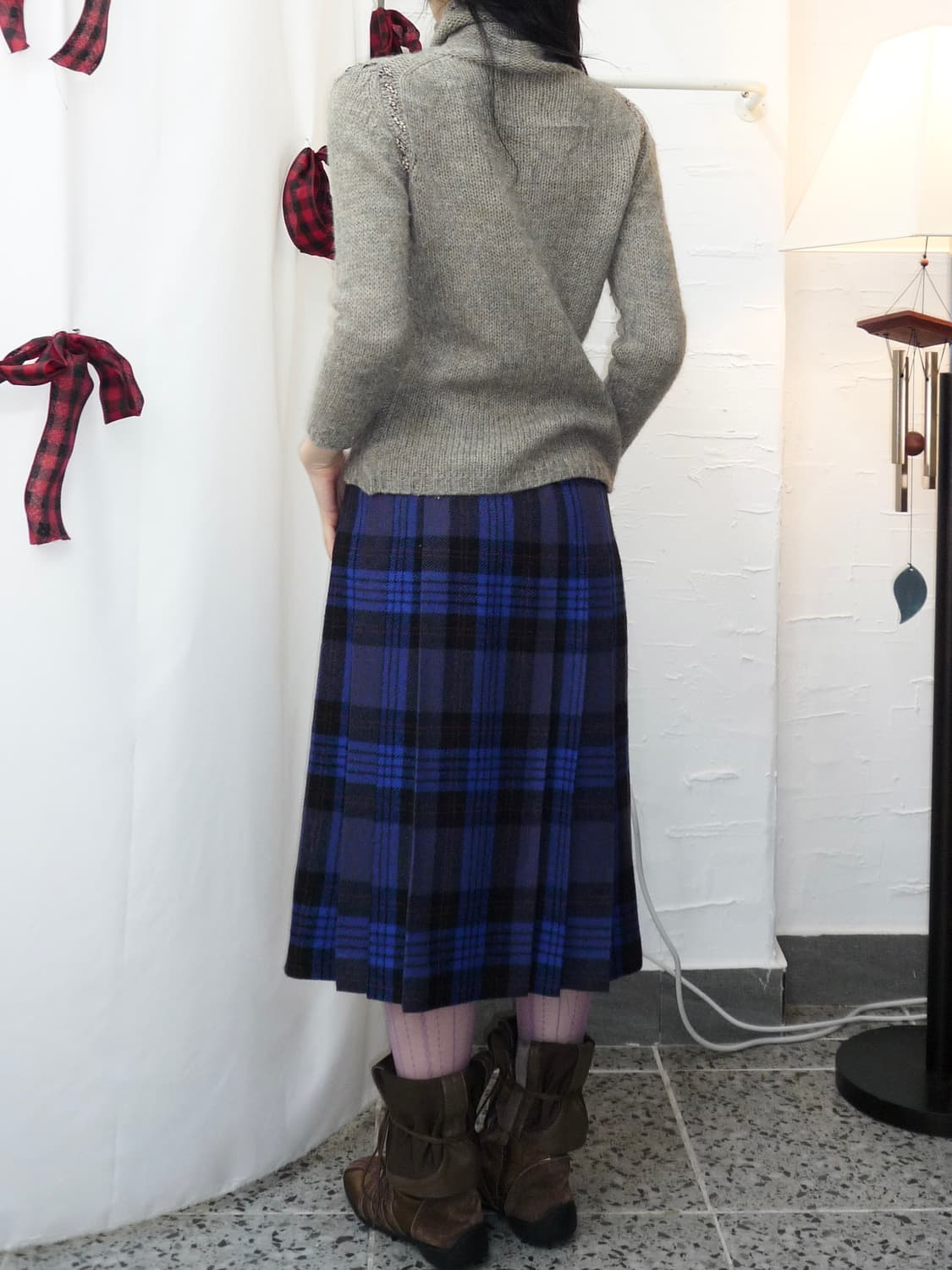 Cozy ribbon tie knit 상품이미지3