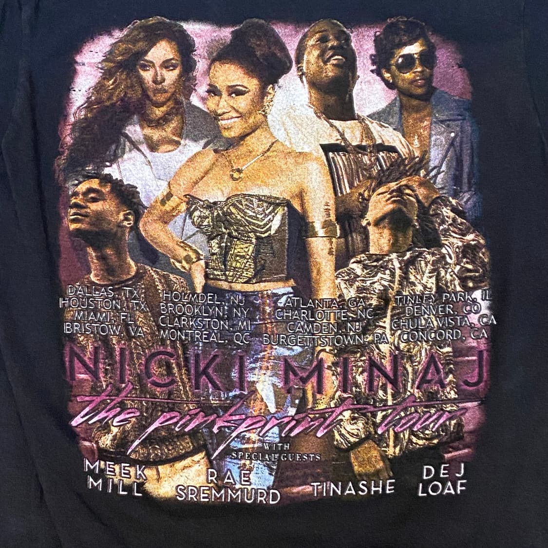 미국 빈티지 니키미나즈 NIKI MINAJ 투어티 락티셔츠 반팔티 상품이미지5