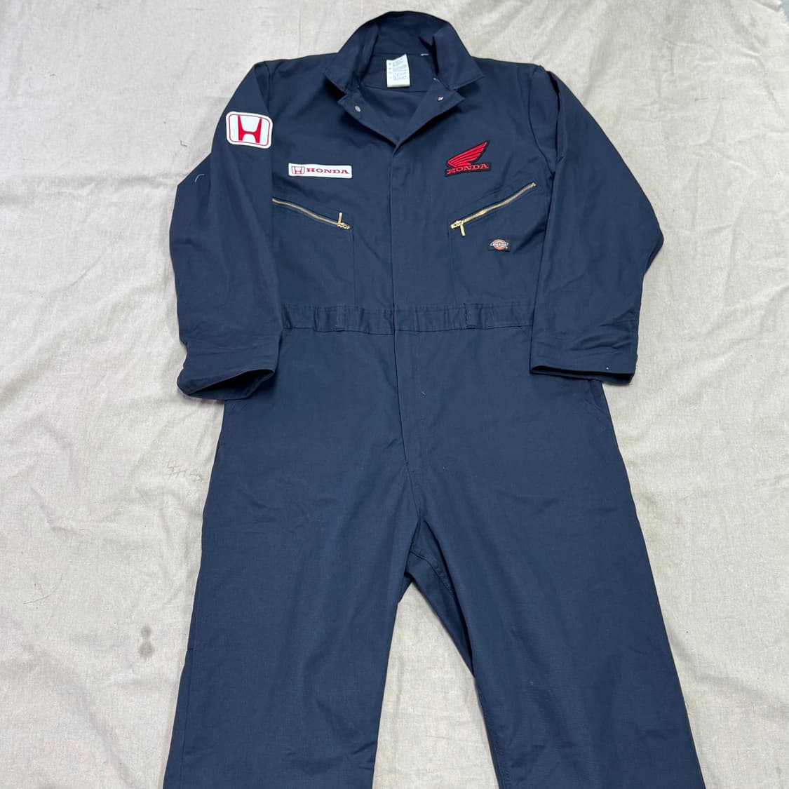 디키즈 혼다패치 카펜터 네이비 점프수트 L 상품이미지2