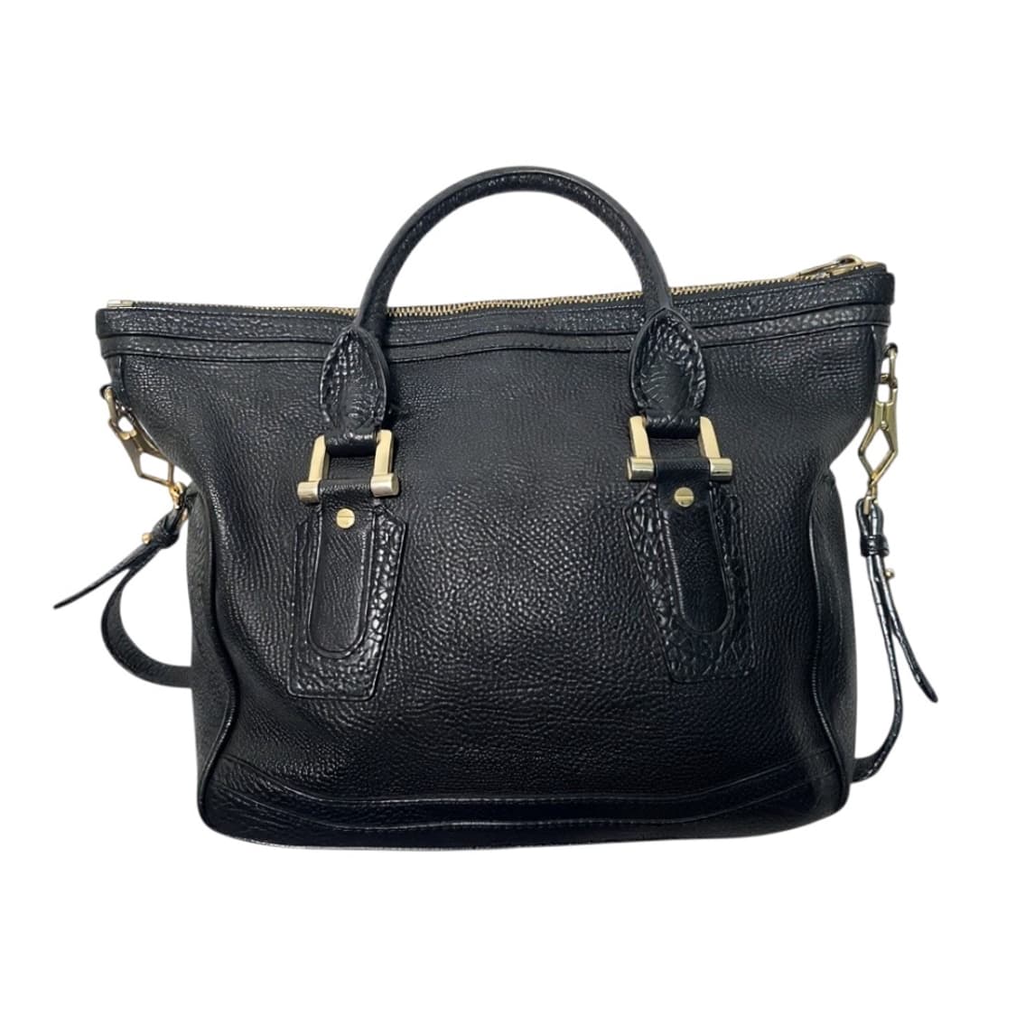 Burberry 버버리 레더 2way 토트 숄더백 블랙 (클래식) 상품이미지2