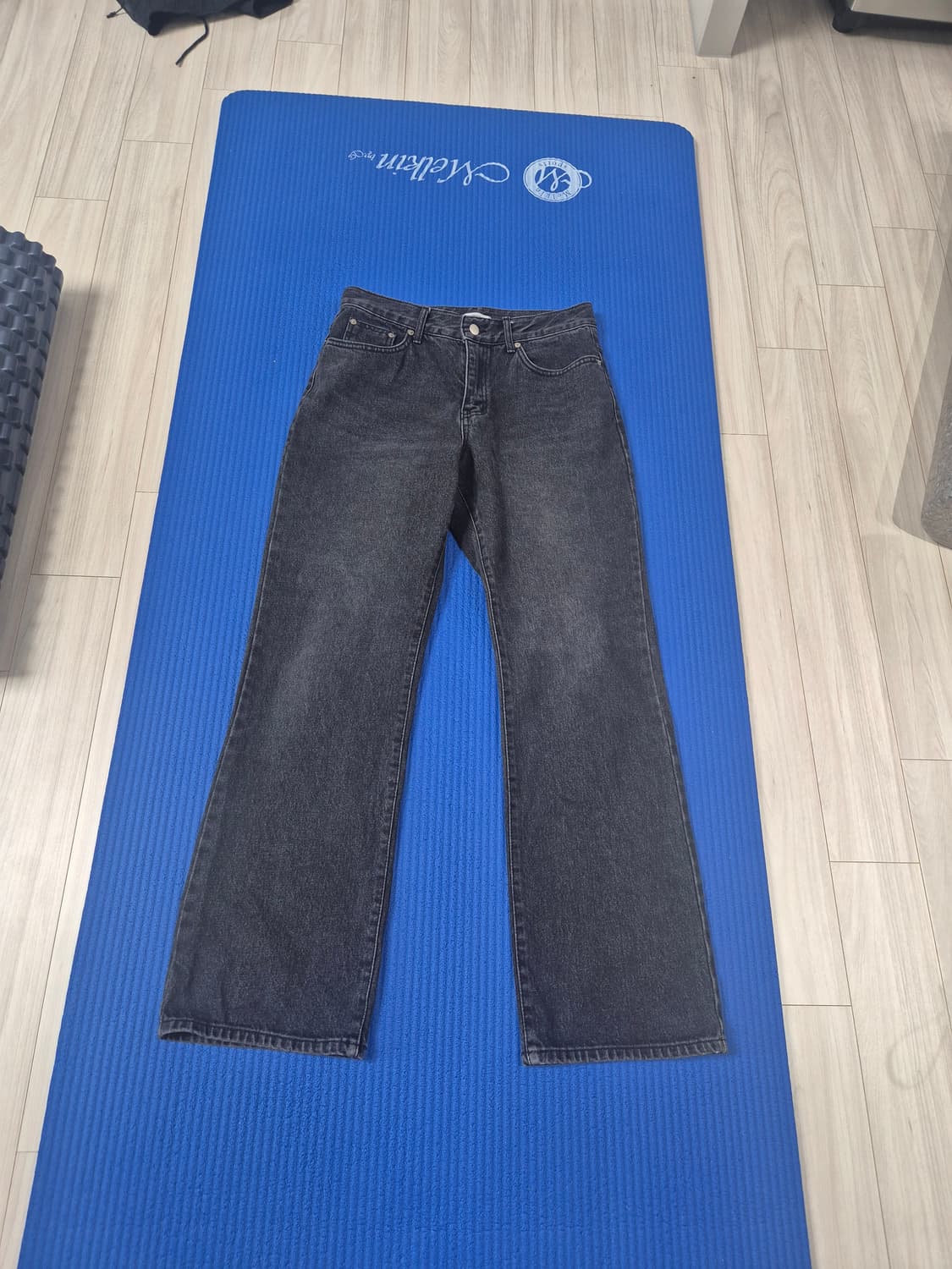 블랙 세미와이드 청바지 30 (상태최상) 상품이미지1