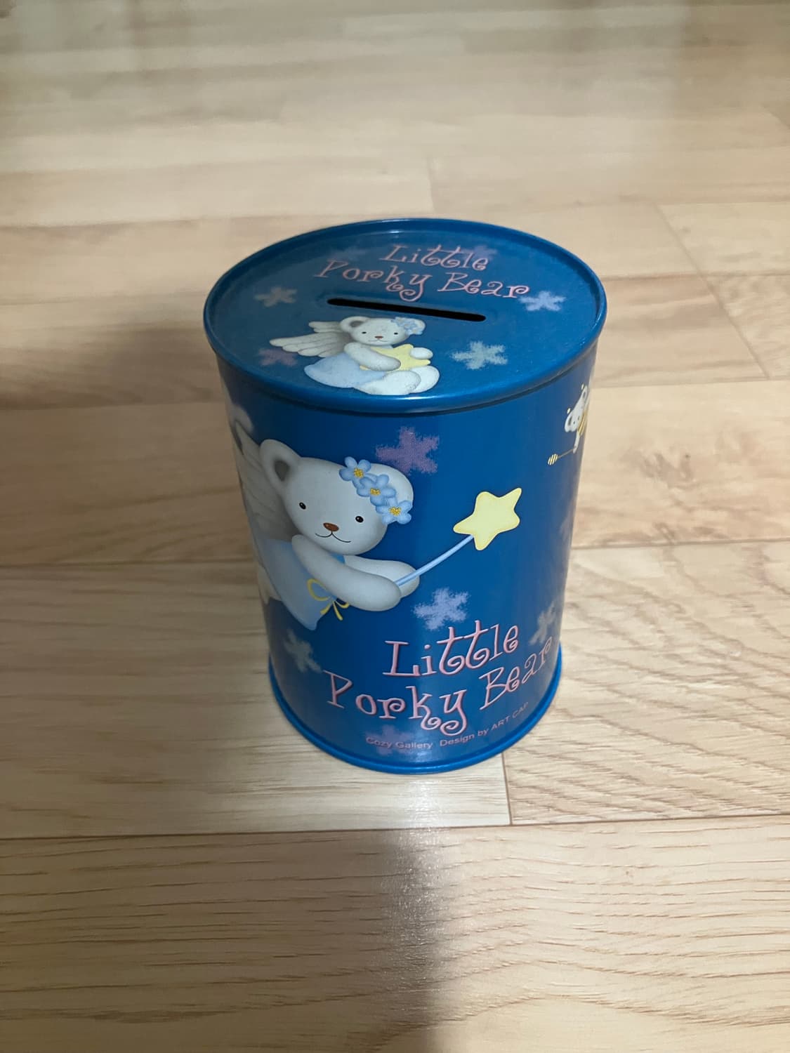고전문구 Little Porky Bear 리틀 포키 베어 저금통 틴케이스 상품이미지1