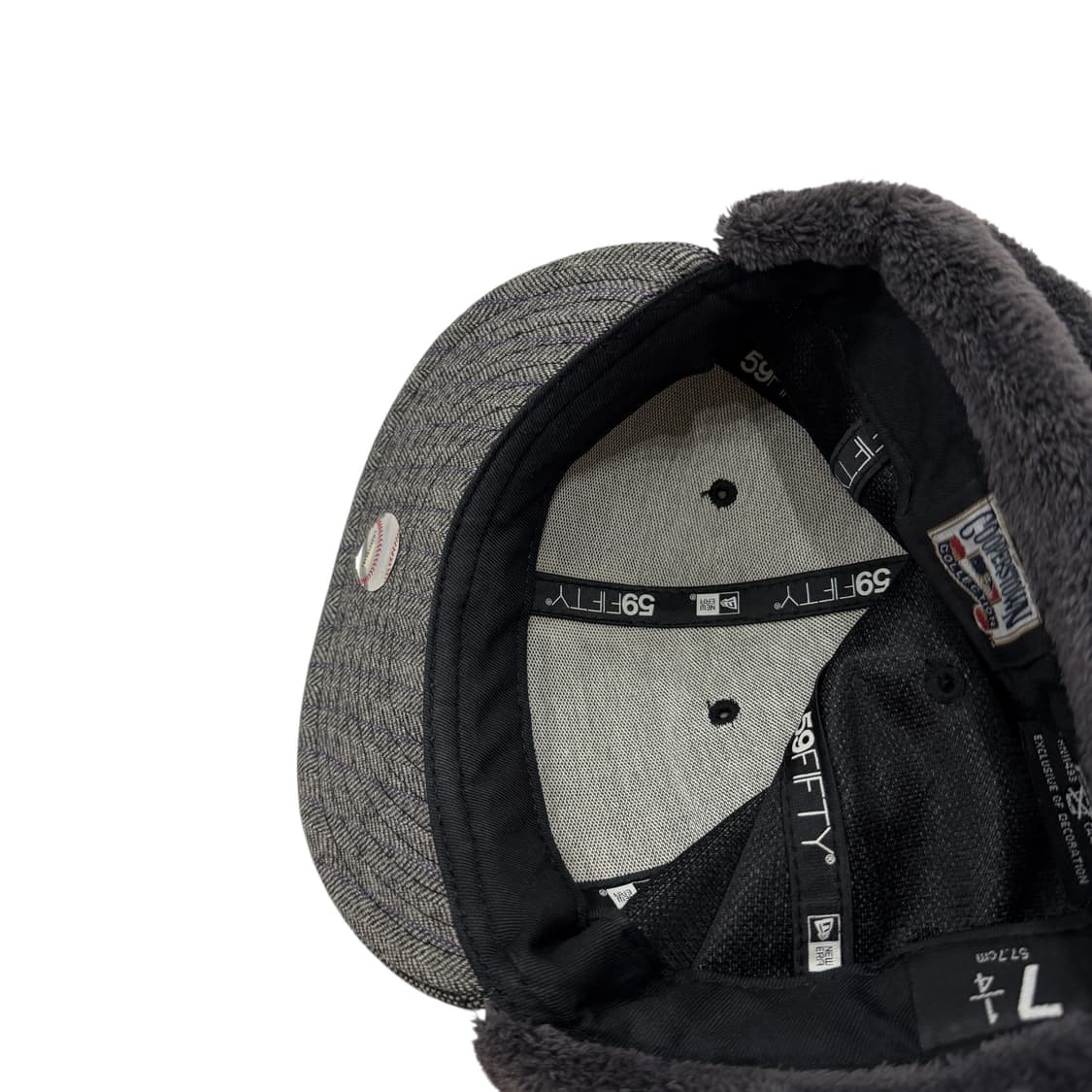 뉴에라 빈티지 보스턴 트루퍼햇 군밤 귀도리 스냅백 모자 그레이 714 상품이미지6