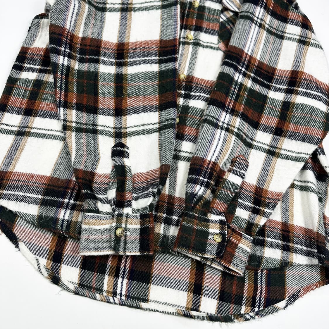 VTG 빈티지 재팬 플란넬 울 체크셔츠 (L) 상품이미지3