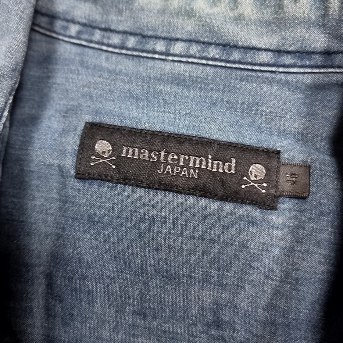 마스터마인드 제펜 데님 배색 셔츠 남방 긴팔(95) 상품이미지4