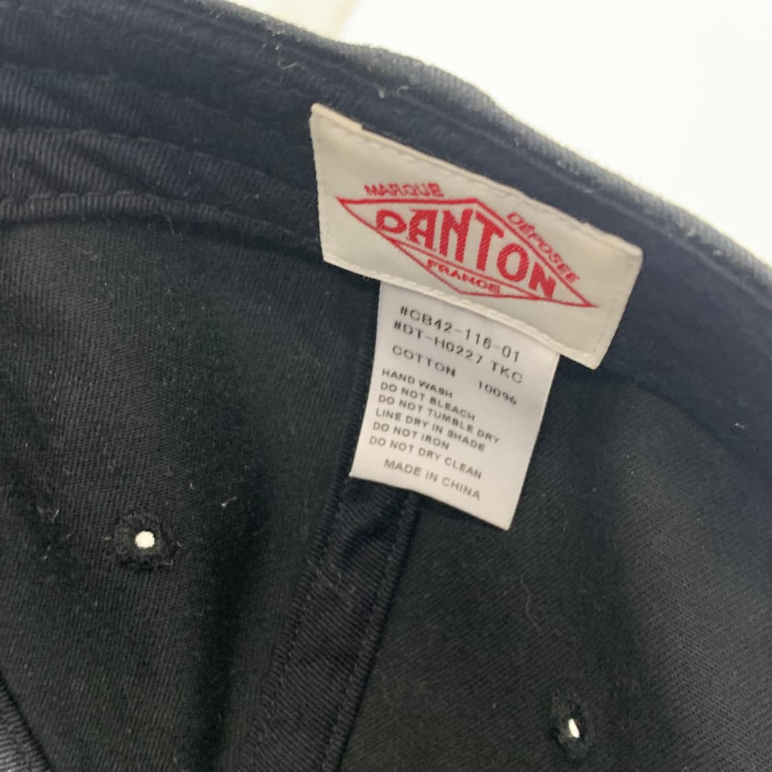 단톤 블랙 볼캡 상품이미지5