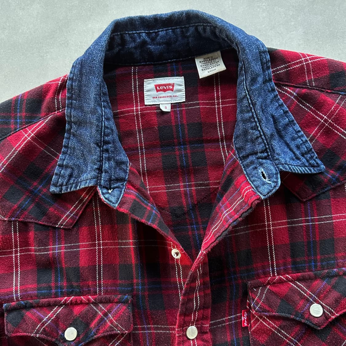 [S]리바이스 Levi's 타탄 체크 웨스턴 셔츠 상품이미지8