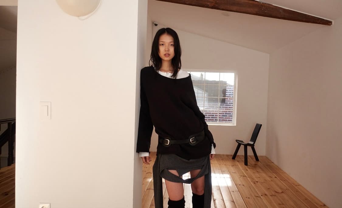 CERRIC 세릭 레이어드 홀터 탑 / 차콜 상품이미지7