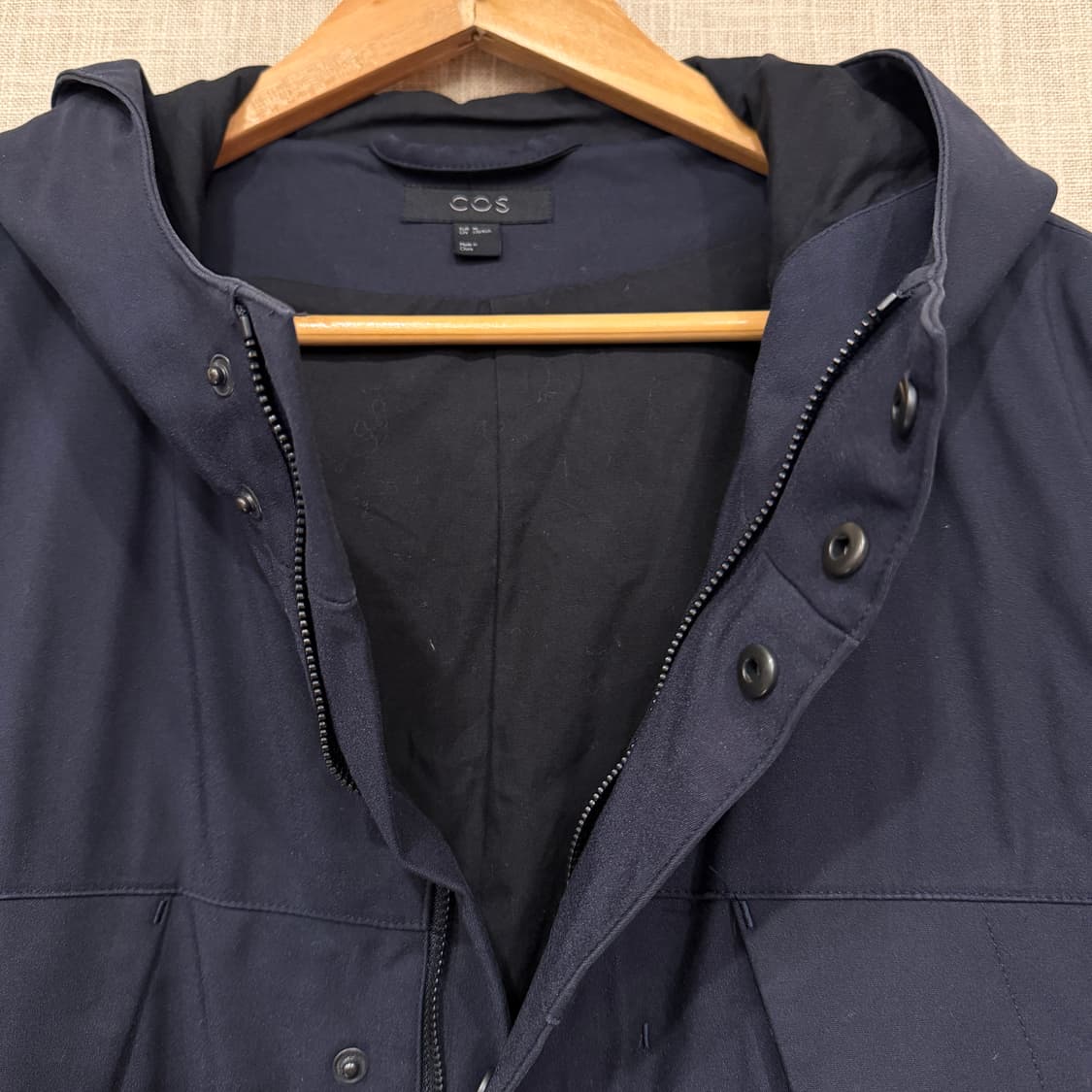 COS 코스 네이비 후드 코트 자켓 46 M 상품이미지3