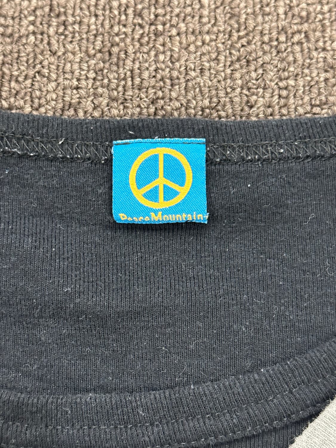 XL)Japanese vintage 여성 그레이 헨리넥 레이어드 반팔 상품이미지6