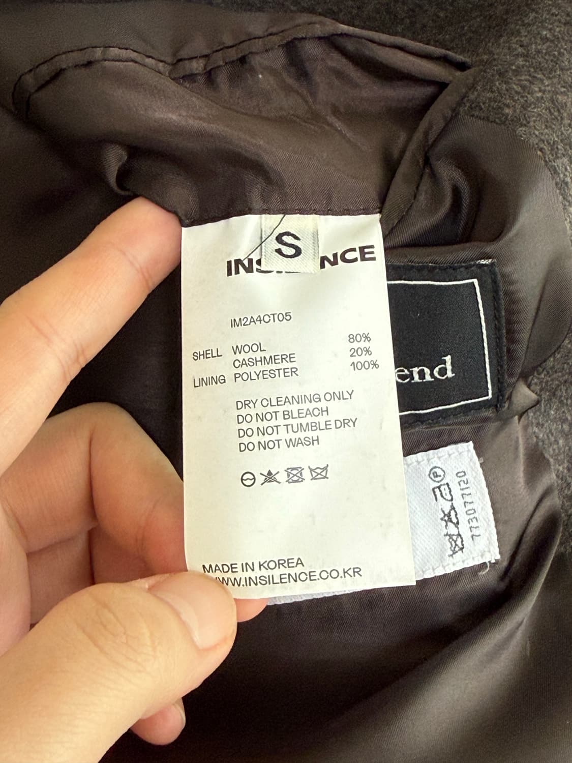 인사일런스 캐시미어 더블 롱 코트 M.CHOCOLATE BROWN 상품이미지4