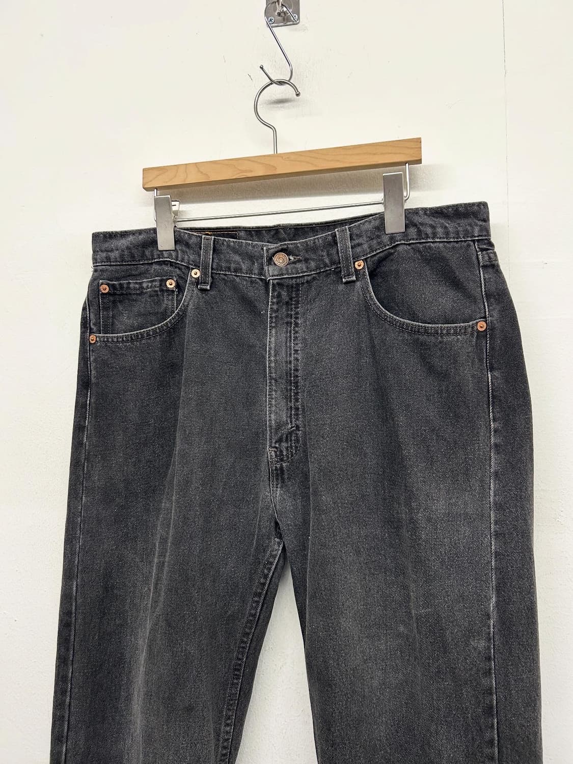 90s 리바이스 505 블랙 데님 팬츠 (made in usa) 상품이미지2