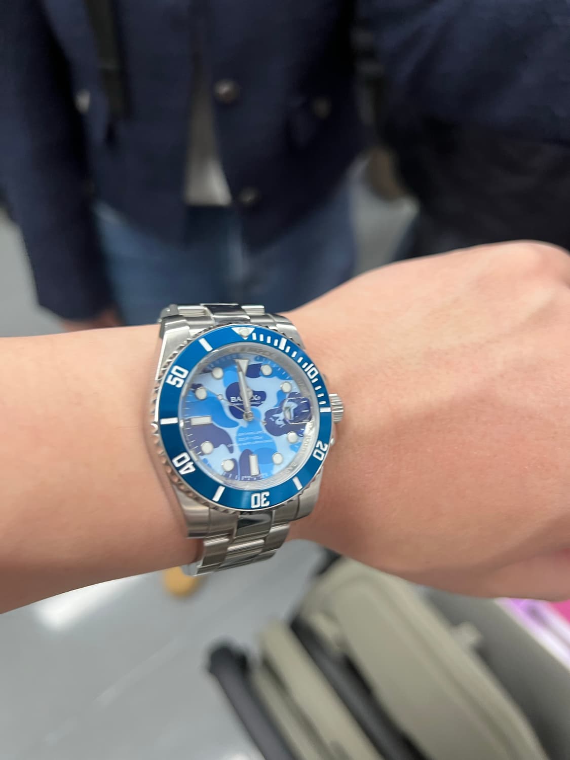 베이프 시계 베이펙스 bapex 카모 하늘색 서브마리너 팝니다 상품이미지7