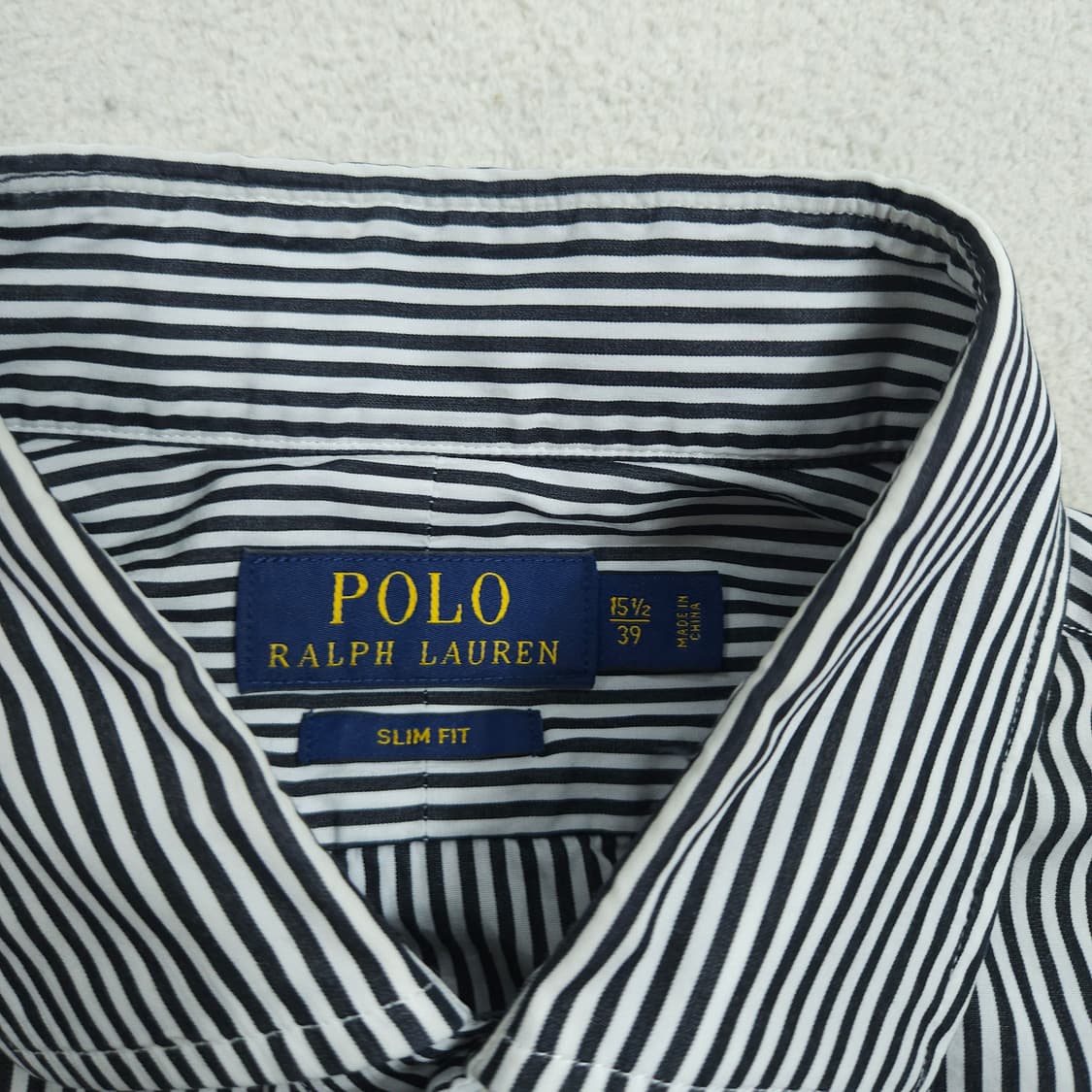 폴로 랄프 로렌 신형 스트라이프 셔츠 검흰 상품이미지5