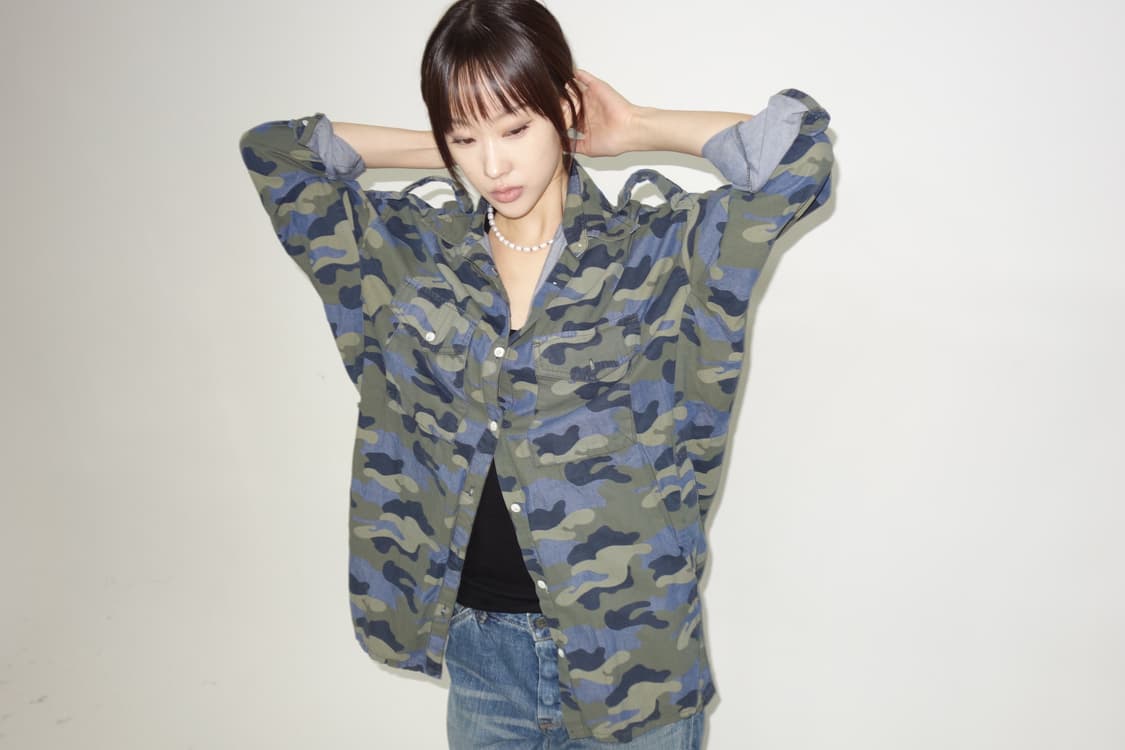 밀리터리 카모플라주 셔츠 상품이미지1