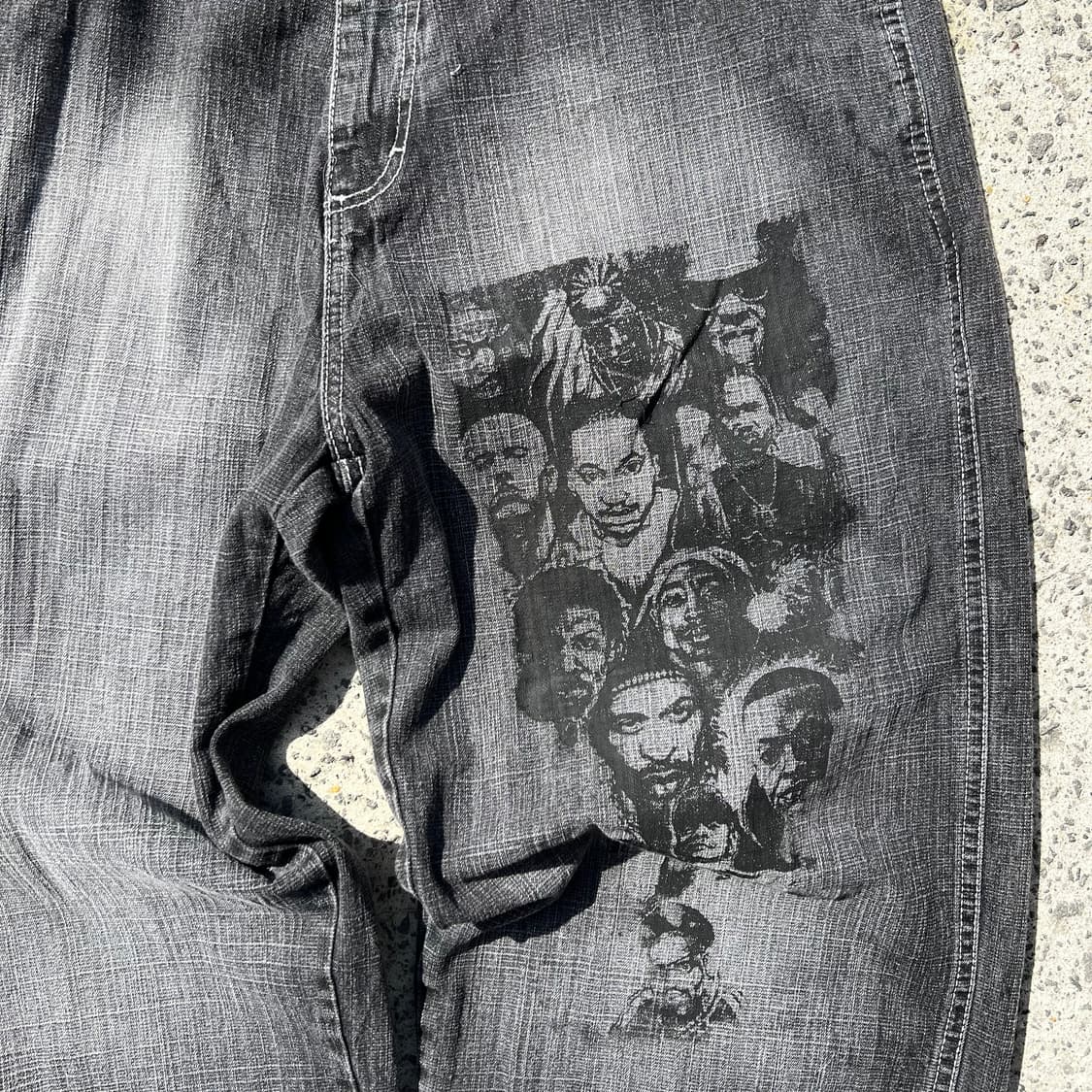 사우스폴리 올드스쿨 힙합 데님 팬츠 상품이미지2