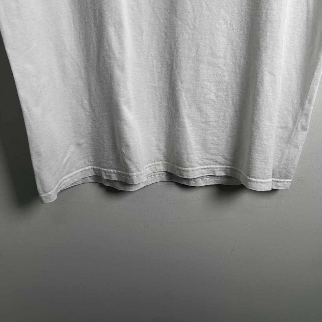 stussy 스투시 베이직 로고 화이트 반팔 티셔츠 M 상품이미지6