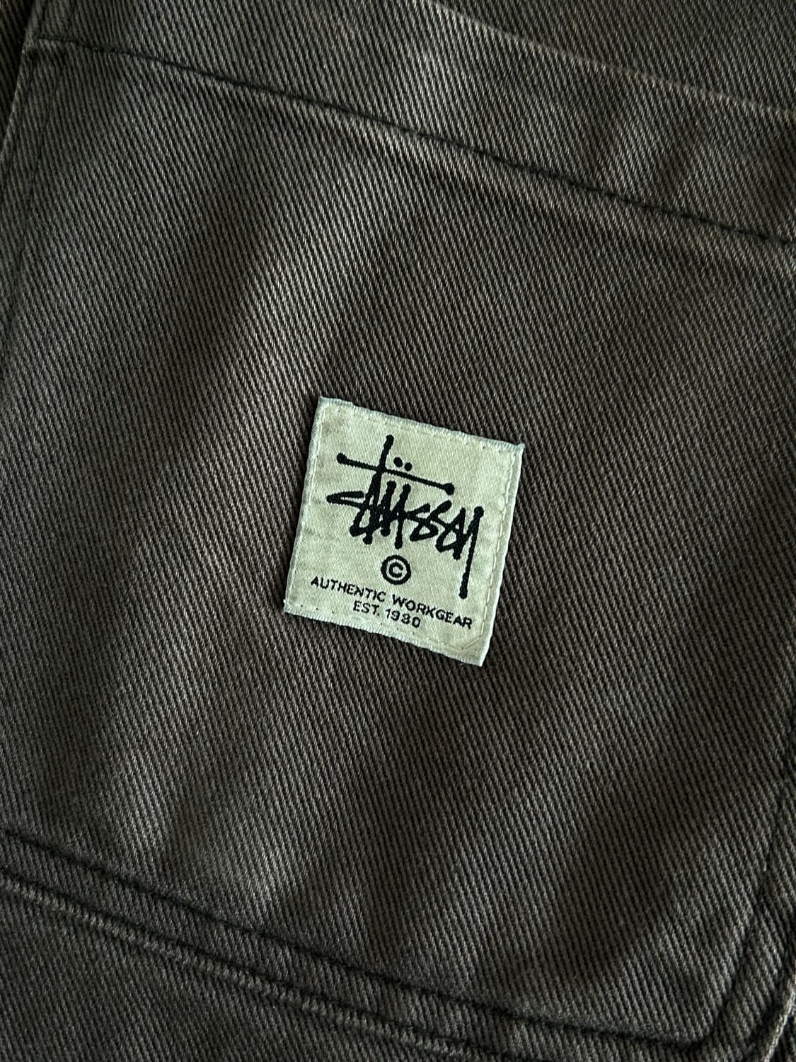 [34] 스투시 스포티드 블리치 워크팬츠 브라운 상품이미지4