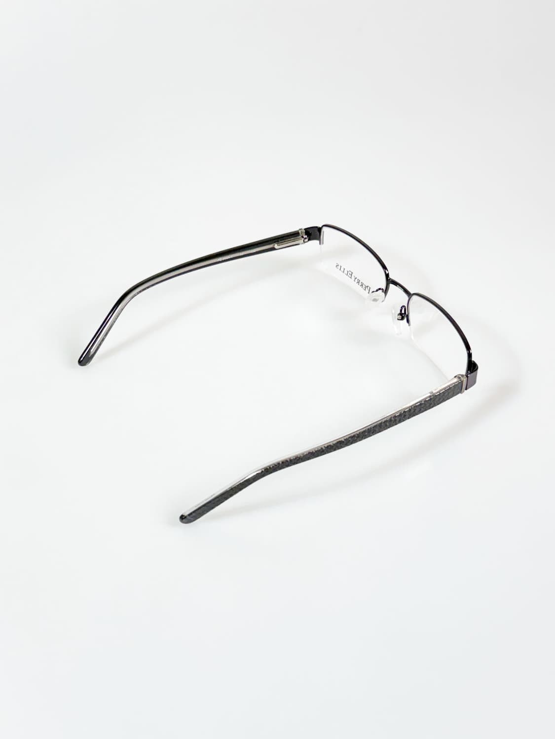 PERRY ELLIS 반무테 스퀘어 메탈 프레임 빈티지 안경 상품이미지4