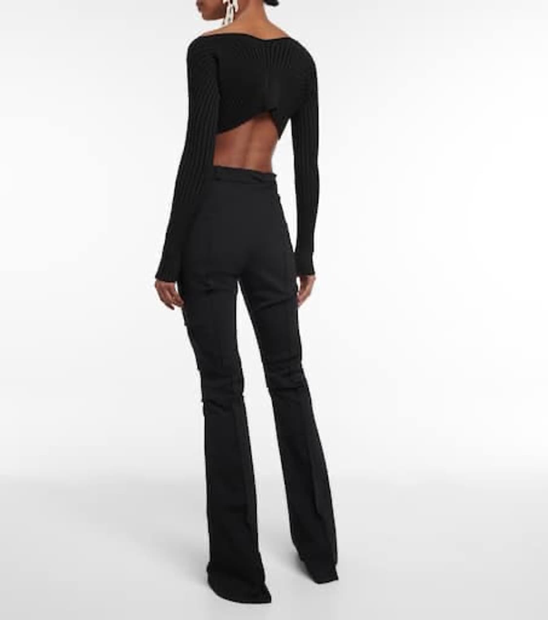 자크뮈스 라 마이어 프라루 크롭 가디건 블랙 38 상품이미지3