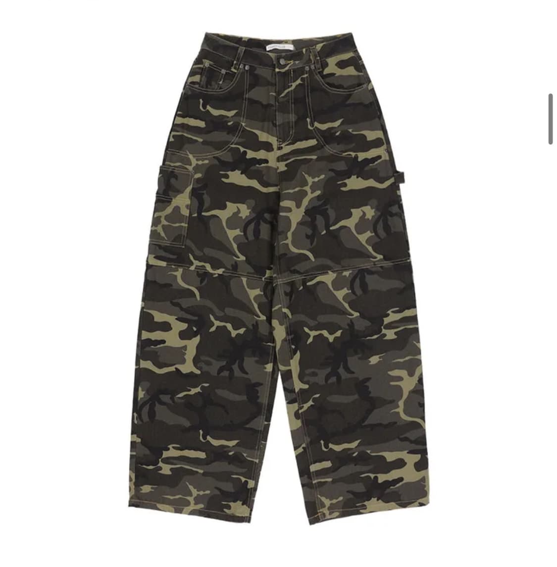 fancyclub 카펜더 레터링 카모 데님 팬츠 상품이미지1