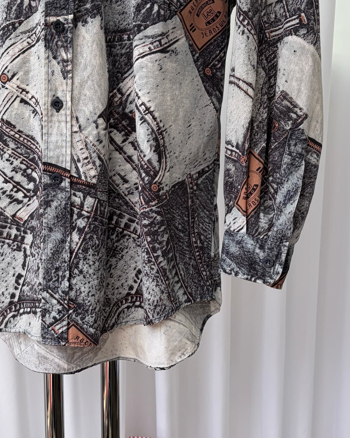 [M]Lee 리 90s 데님 패턴 보헤미안 셔츠 상품이미지5