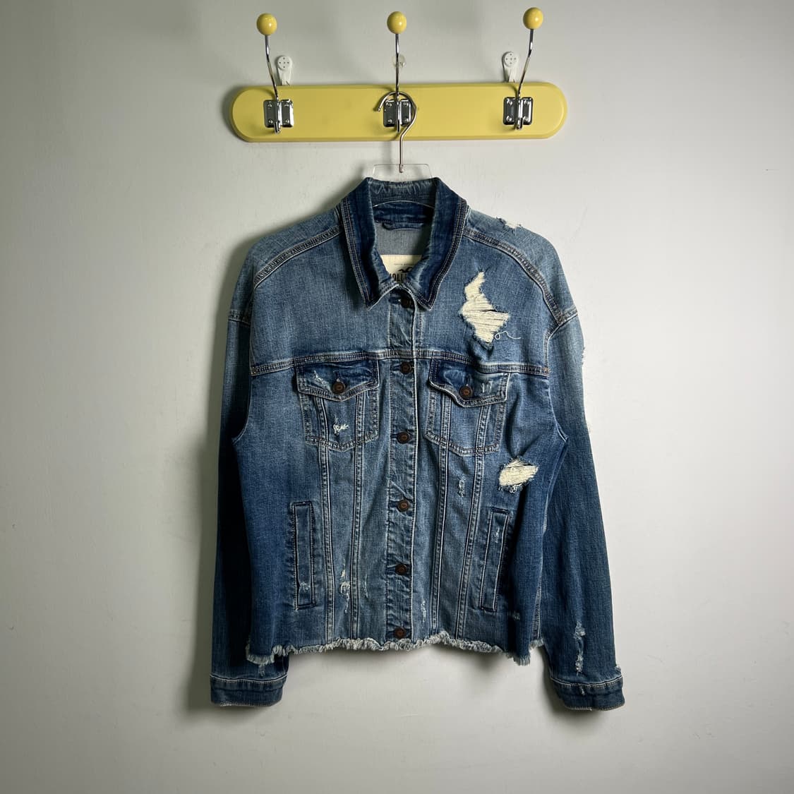 홀리스터 데미지 디스트로이드 데님 자켓 M 상품이미지1