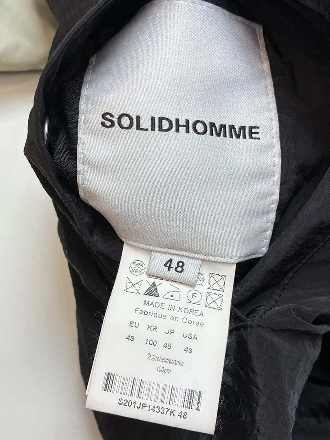 솔리드옴므 20SS 퍼티그 리버시블 블루종 자켓 PN5562    상품이미지9