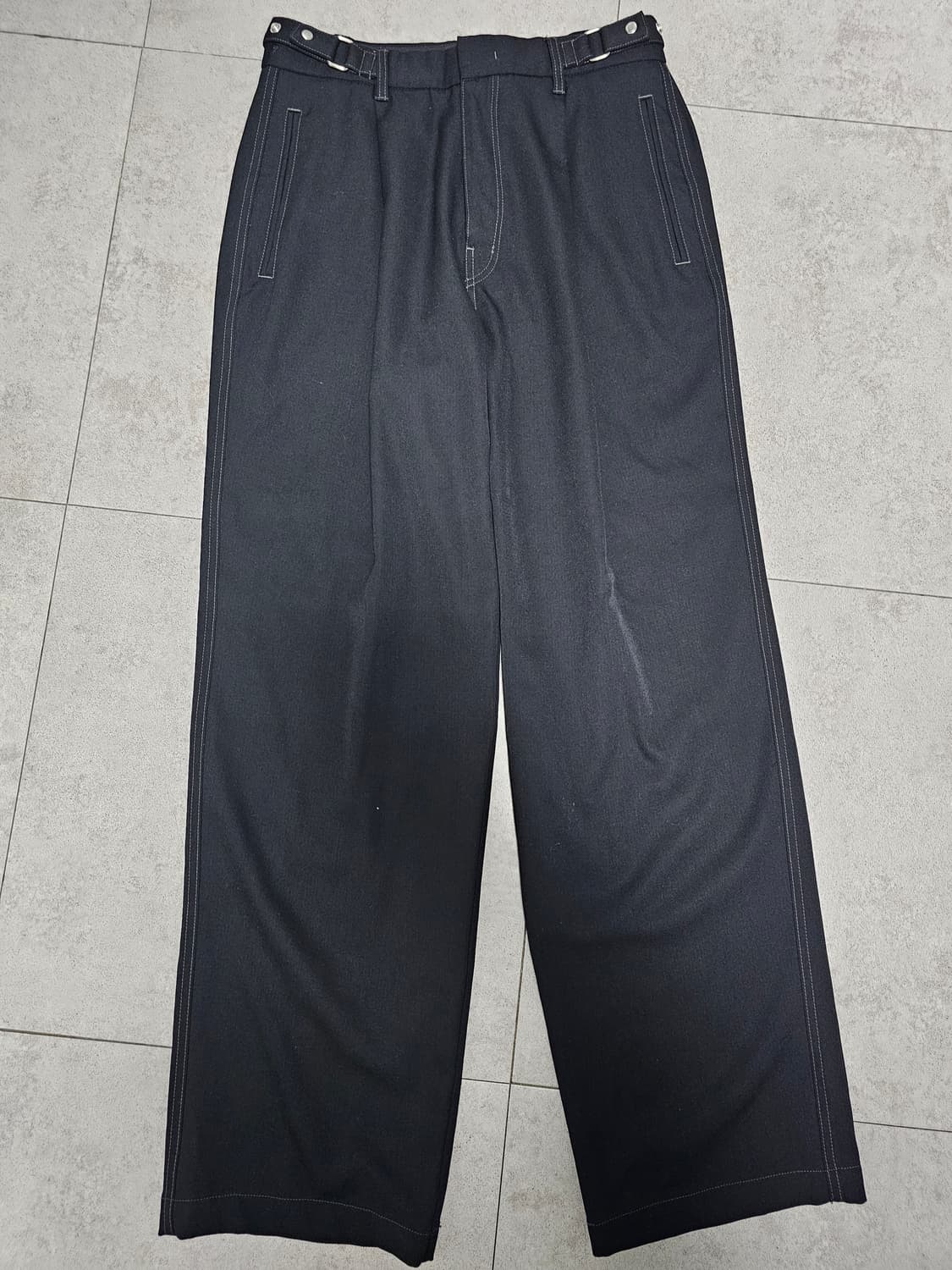 인사일런스 더블 스트랩 울 팬츠 상품이미지3