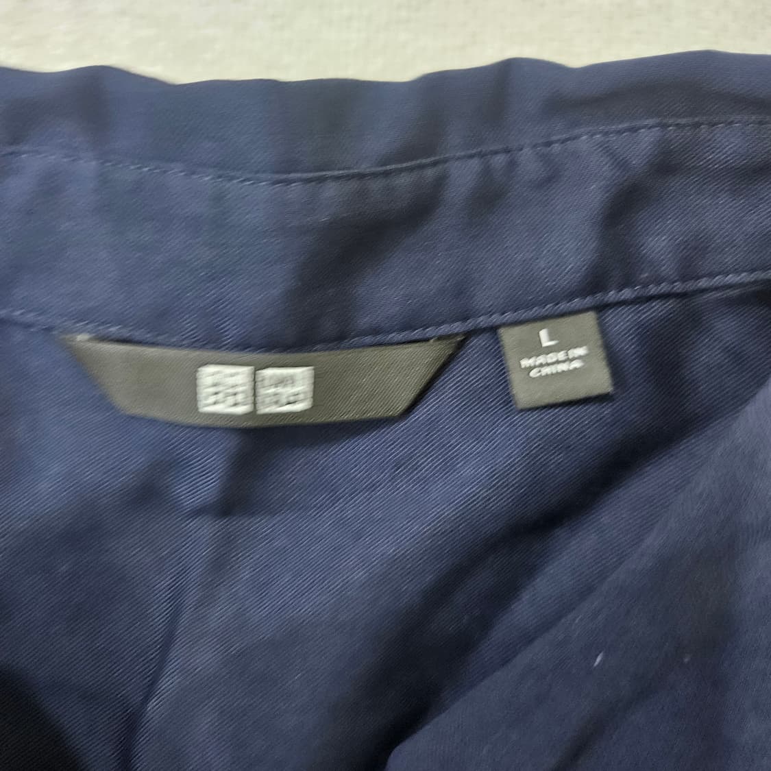 L 유니클로 레이온 스키퍼 칼라 셔츠0309Y 상품이미지3