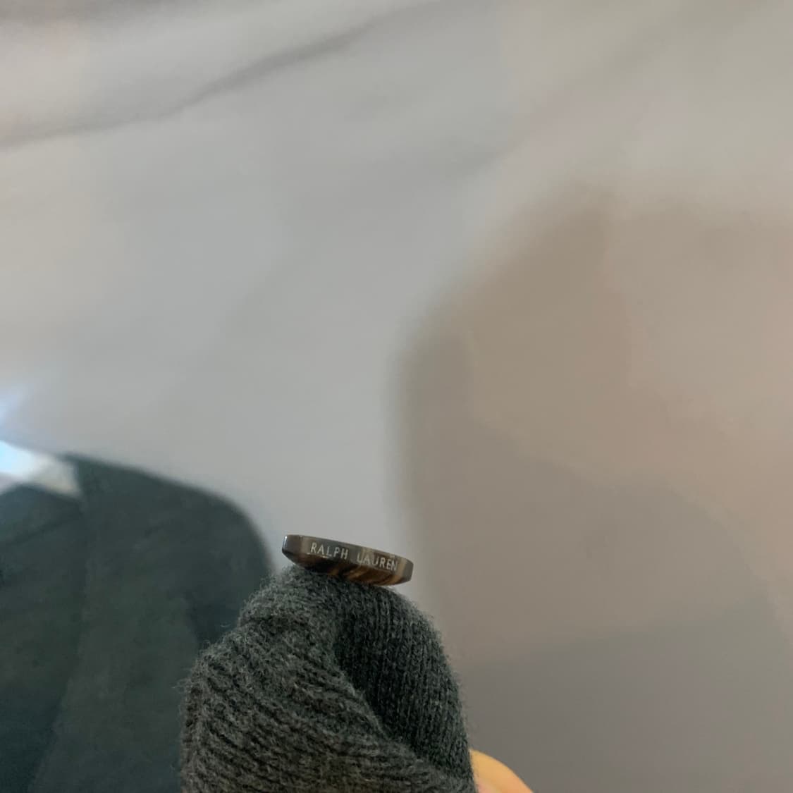 L 폴로랄프로렌 스웨이드 엘보우 패치 V넥 니트 가디건 상품이미지5