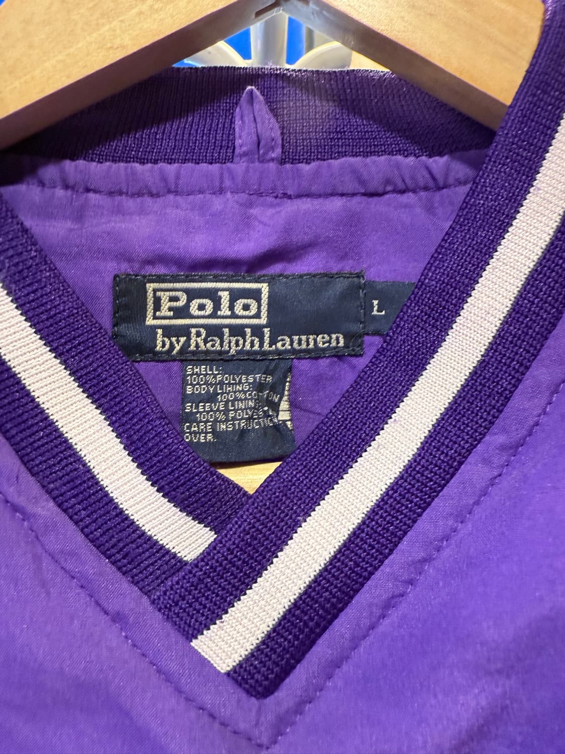 폴로 랄프로렌 네이비포니 퍼플 올드스쿨 웜업 상품이미지2