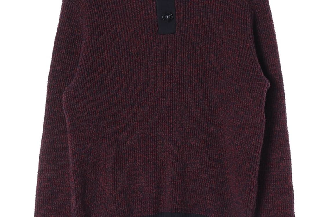 타미힐피거 버건디 믹스 하프넥 니트 S 상품이미지4