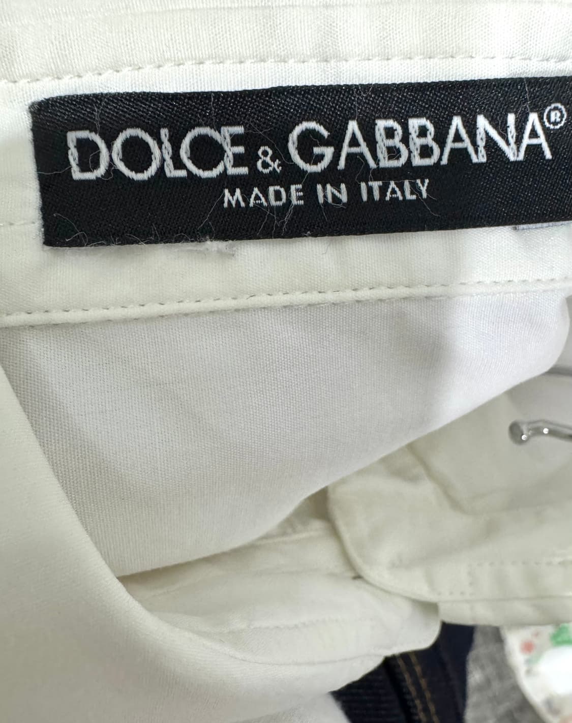 돌체앤가바나 프릴 블라우스 화이트 40 정품 상품이미지5
