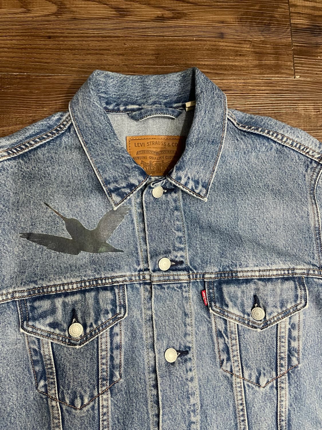 리바이스 버드 프린팅 트러커 데님 자켓 상품이미지2