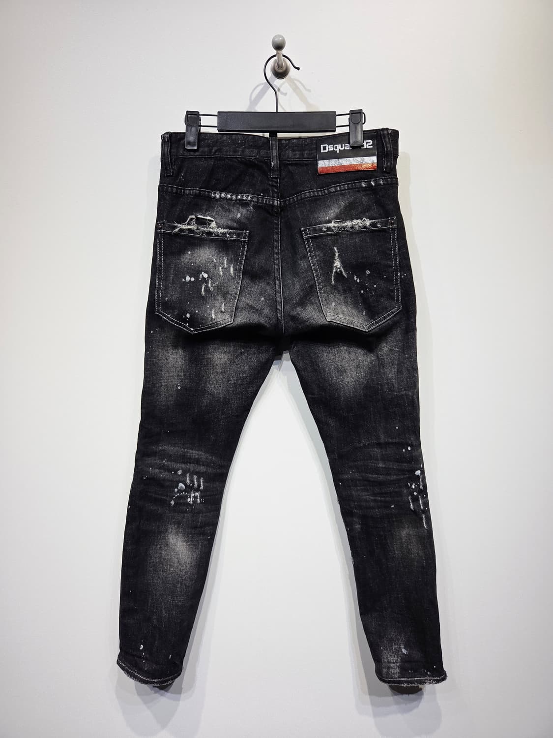 디스퀘어드2. 남자 블랙 워딩 스케이터 진_44 상품이미지6