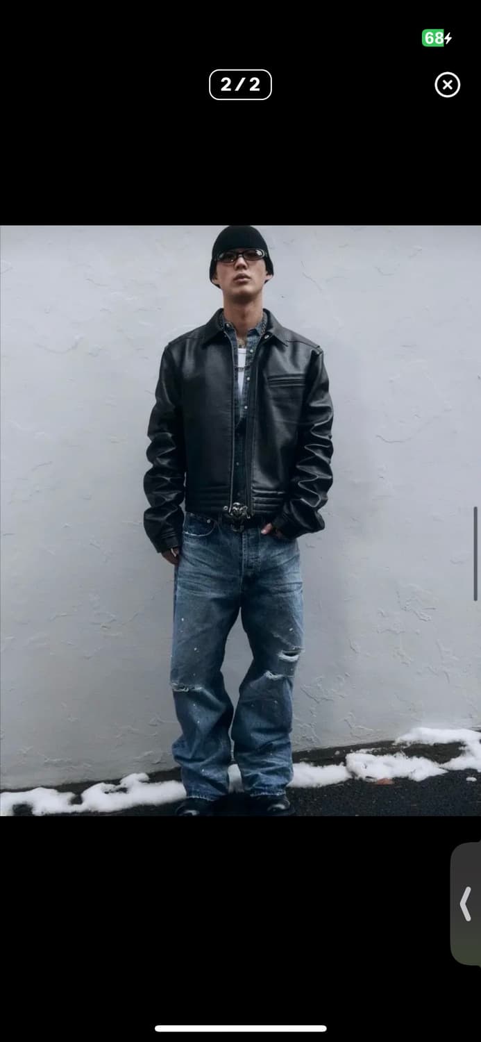 파 아카이브 레더 자켓  상품이미지2