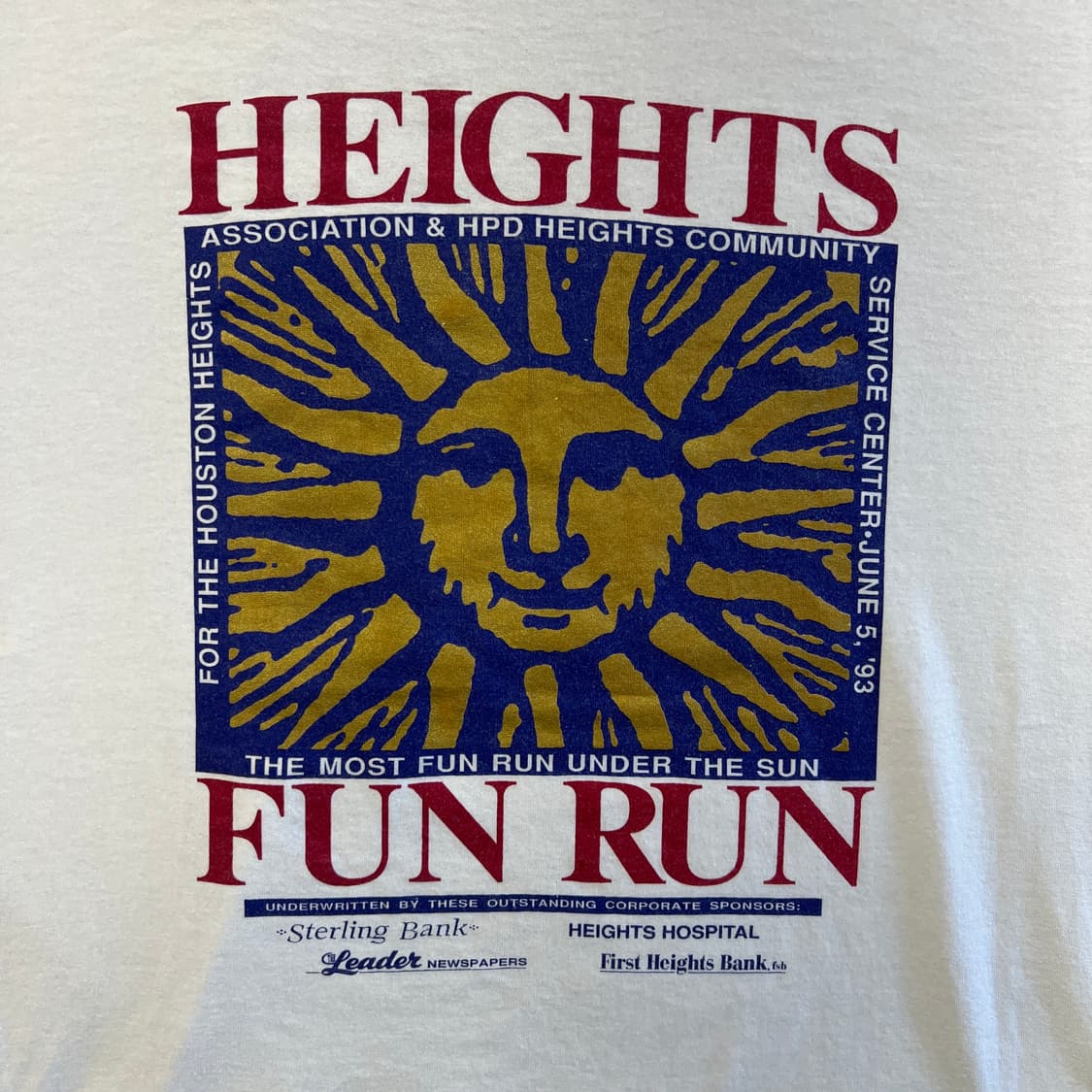 90s USA Vintage Hanes Heights Fun Run 상품이미지2