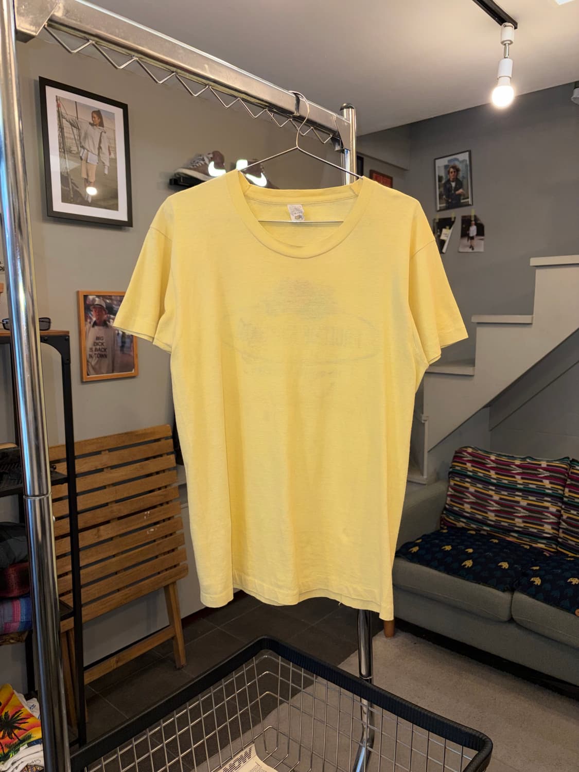 70’s Fruit of the loom logo print single 상품이미지5