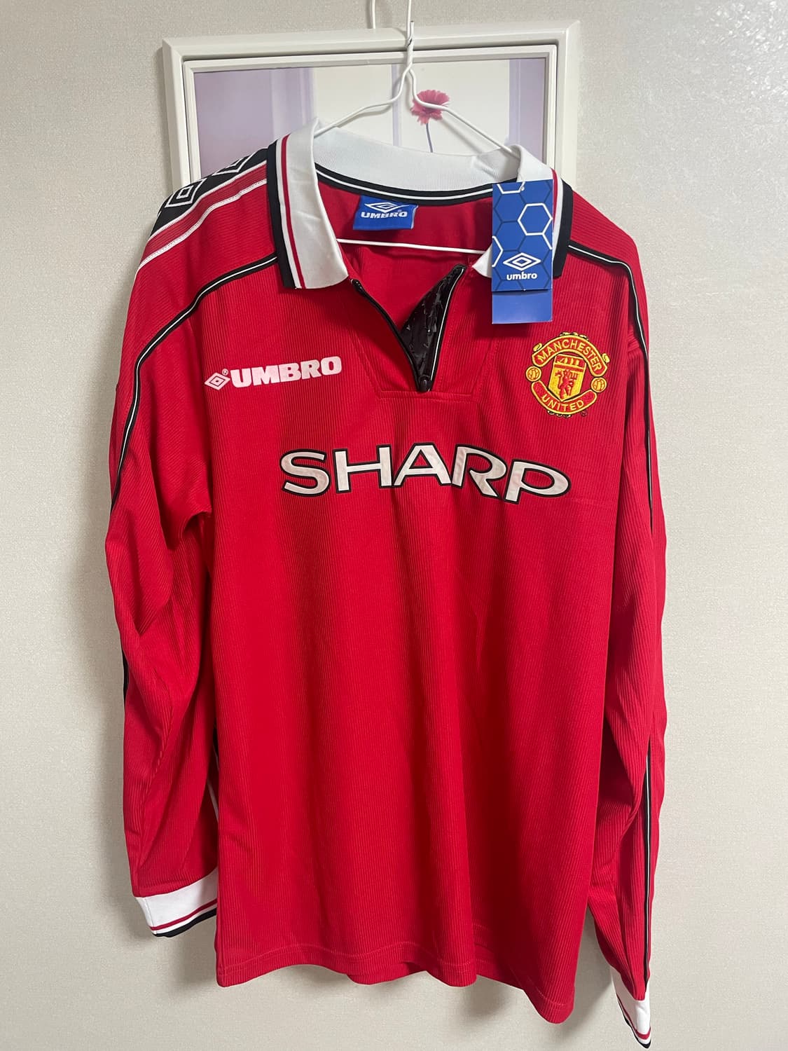 XL 98 00 맨체스터 유나이티드 맨유 트래블 홈 솔샤르 유니폼 상품이미지1