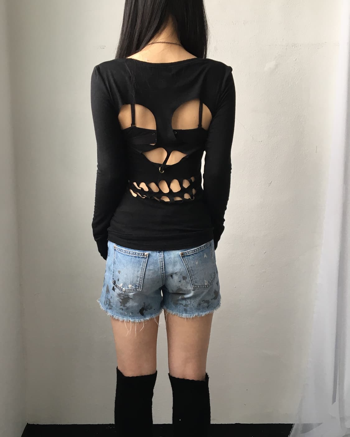 Back cut off point sleeve 상품이미지1