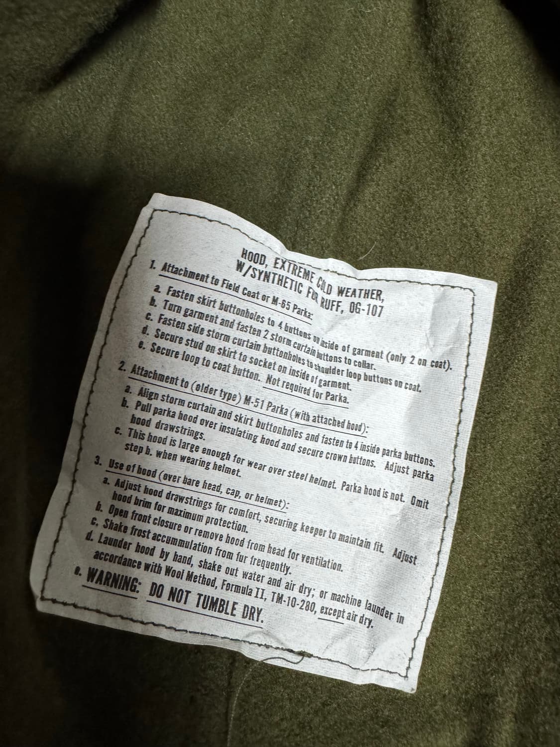 m65 개파카 후드 상품이미지3