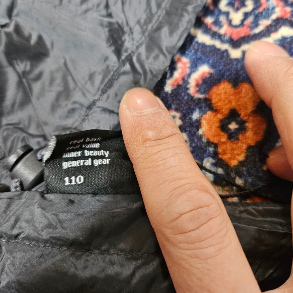 (새상품)리그(rrig) 유러피안 라이트 다운 경량 패딩 110 상품이미지5