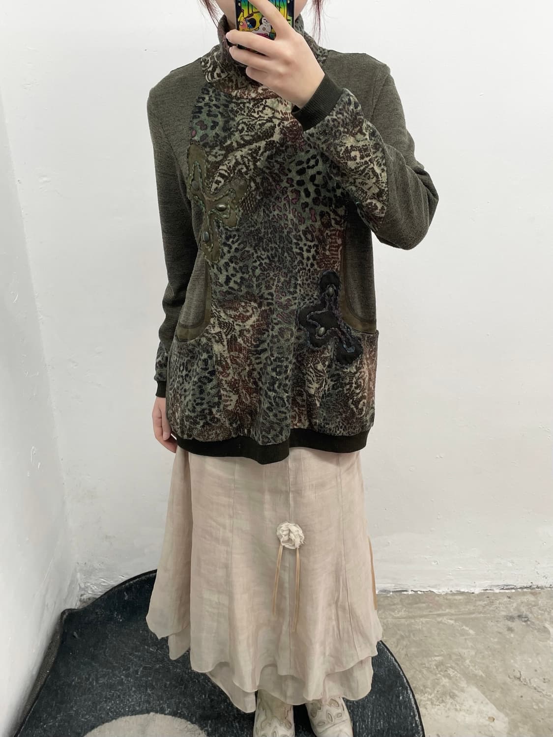 페어리 모리 플로럴 시어 롱 스커트 상품이미지7