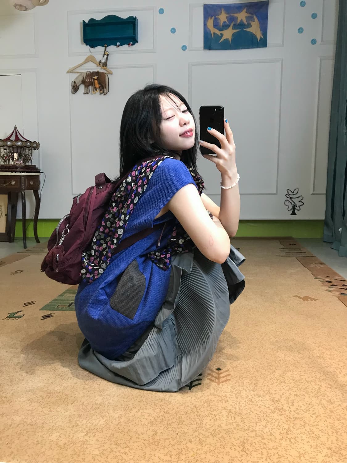 귀여운 블루 원피스 코디💙🎽 상품이미지4