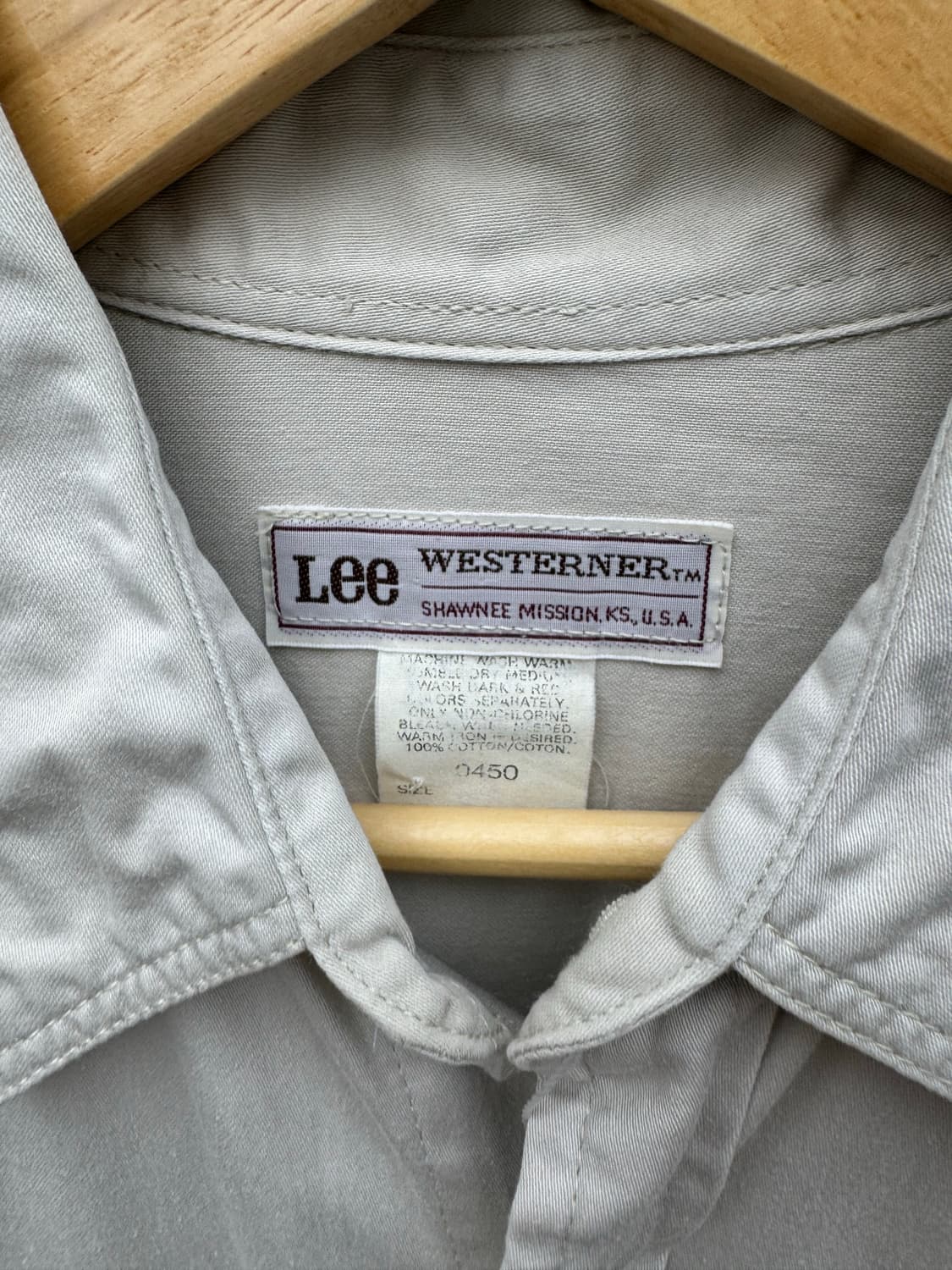Lee 제팬 빈티지 웨스턴 셔츠 오트밀 M 상품이미지5